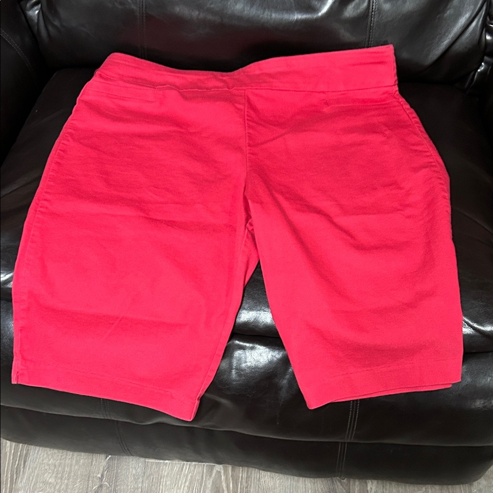Croft & Barrow Vibrant Red Women's Bermudas